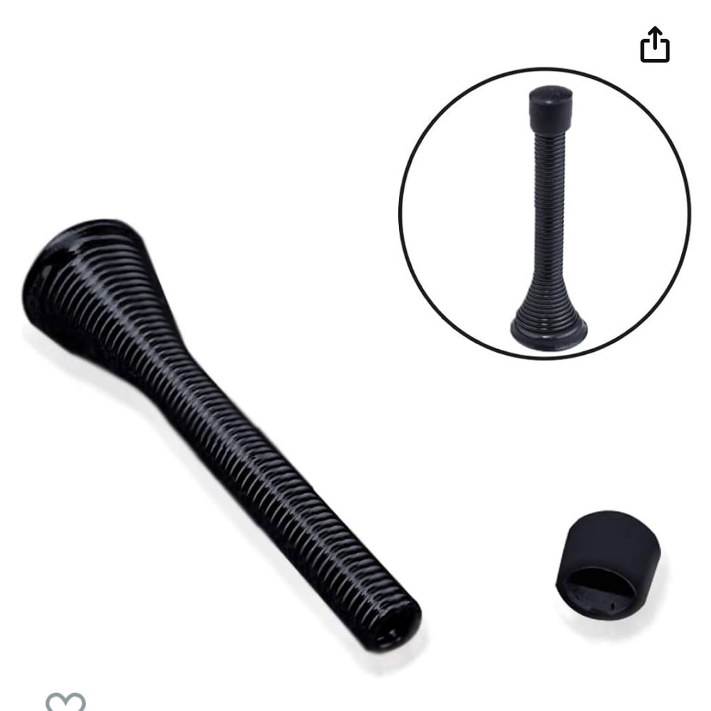 Stop Door Stopper Spring Door Stop 6 Piece with Safety Rubber Bumper w/ Screws